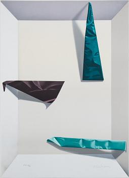 Yrjö Edelmann, färglitografi, 1990, stämpelsignerad EA 18/20.