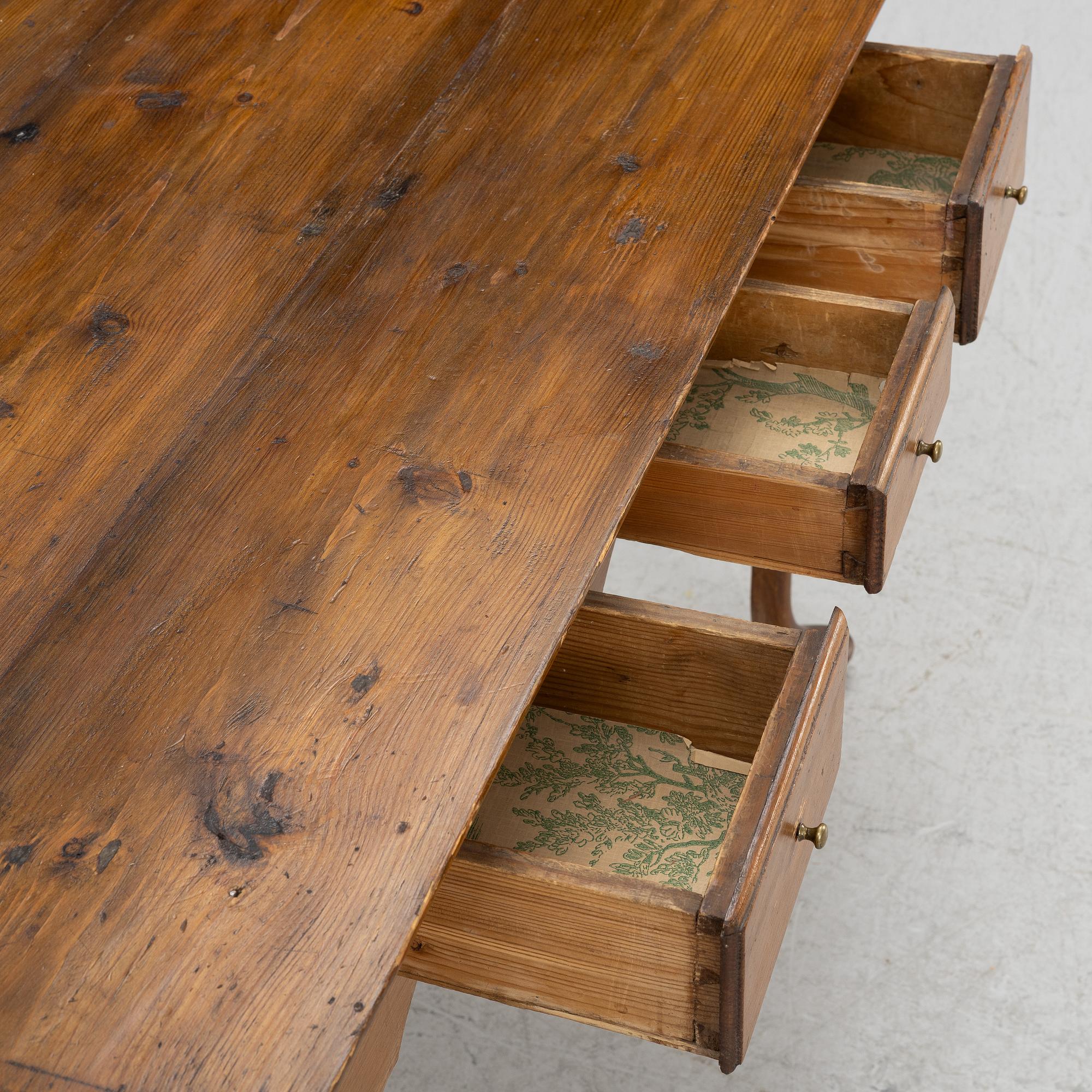 A Baroque desk, probably Norway, 18th century.