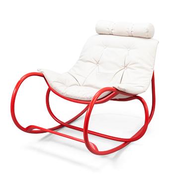 MICHAL RIABIČ, a 2010's 'Wave' rocking chair for Ton, Czech Republic.