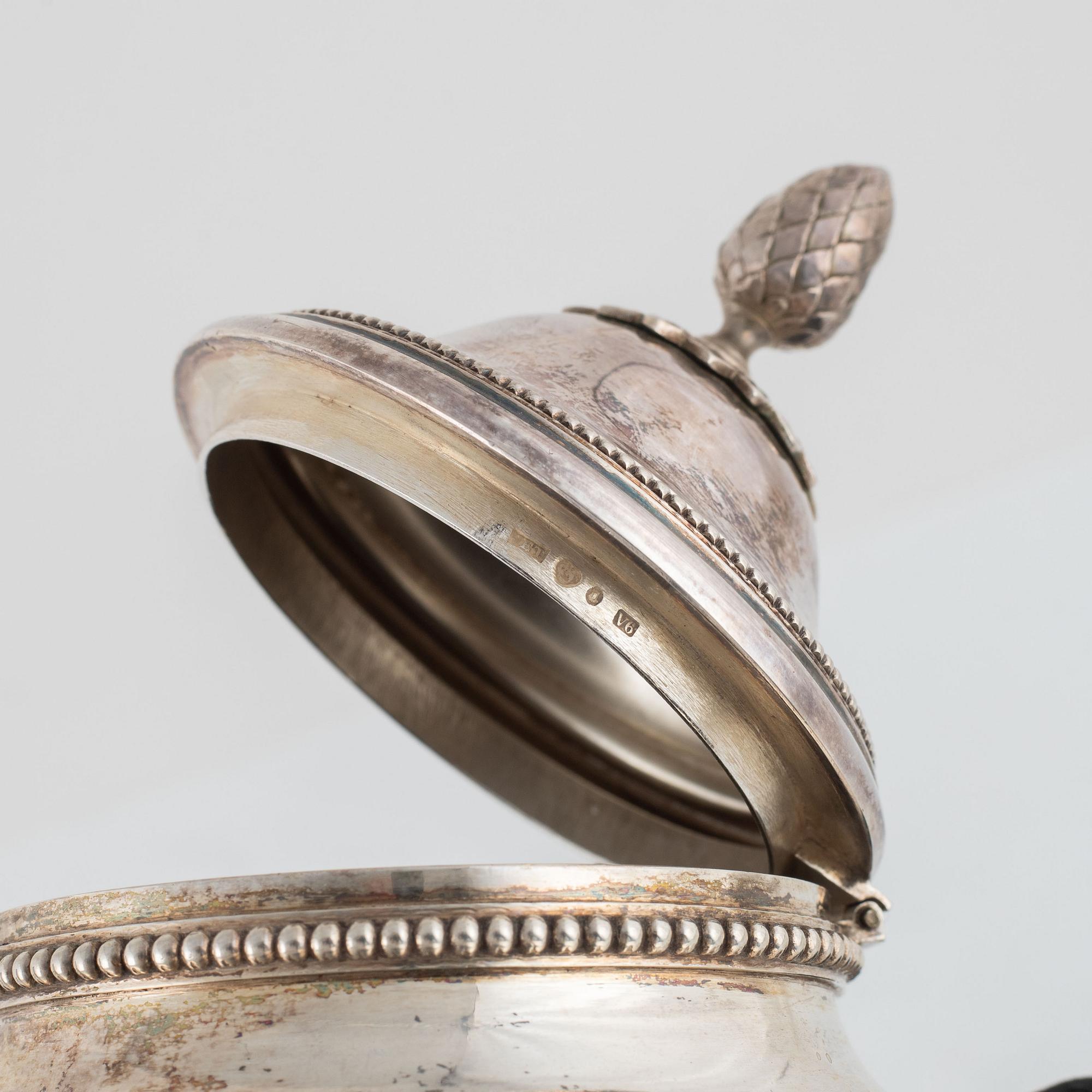 A Swedish silver coffee-pot, mark of Jacob Engelberth Torsk (daughter Sigrid Torsk), Stockholm 1899.