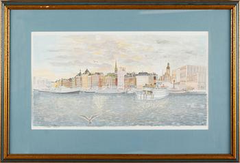 CLAES FOLCKER, 2 st, färglitografier, signerade, numrerade 4/365.