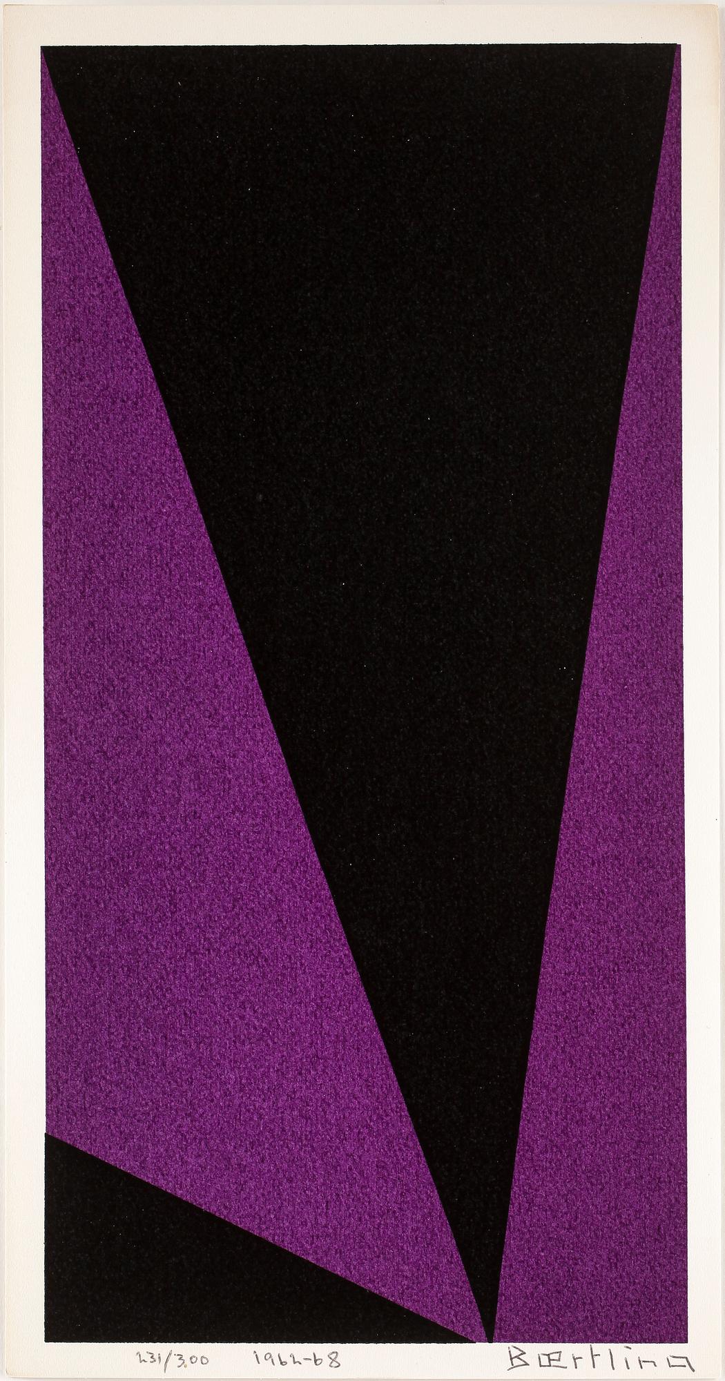 OLLE BAERTLING, färgserigrafi, 1962-68, signerad och numrerad 231/300.