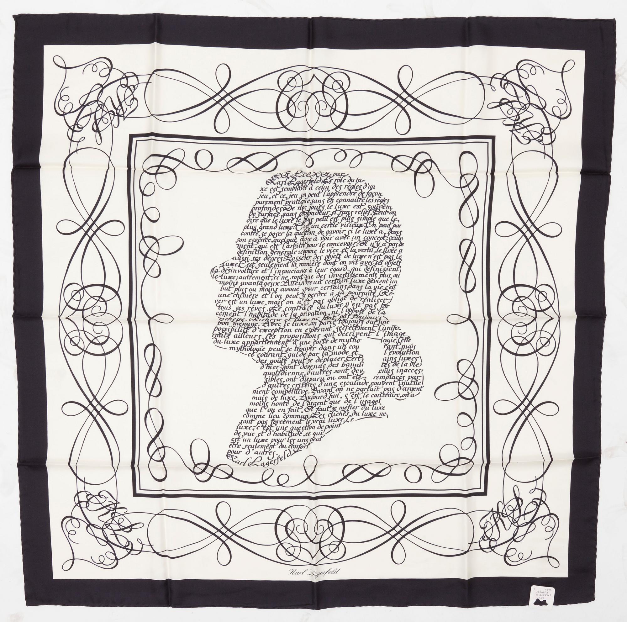 SCARF, Karl Lagerfeld.