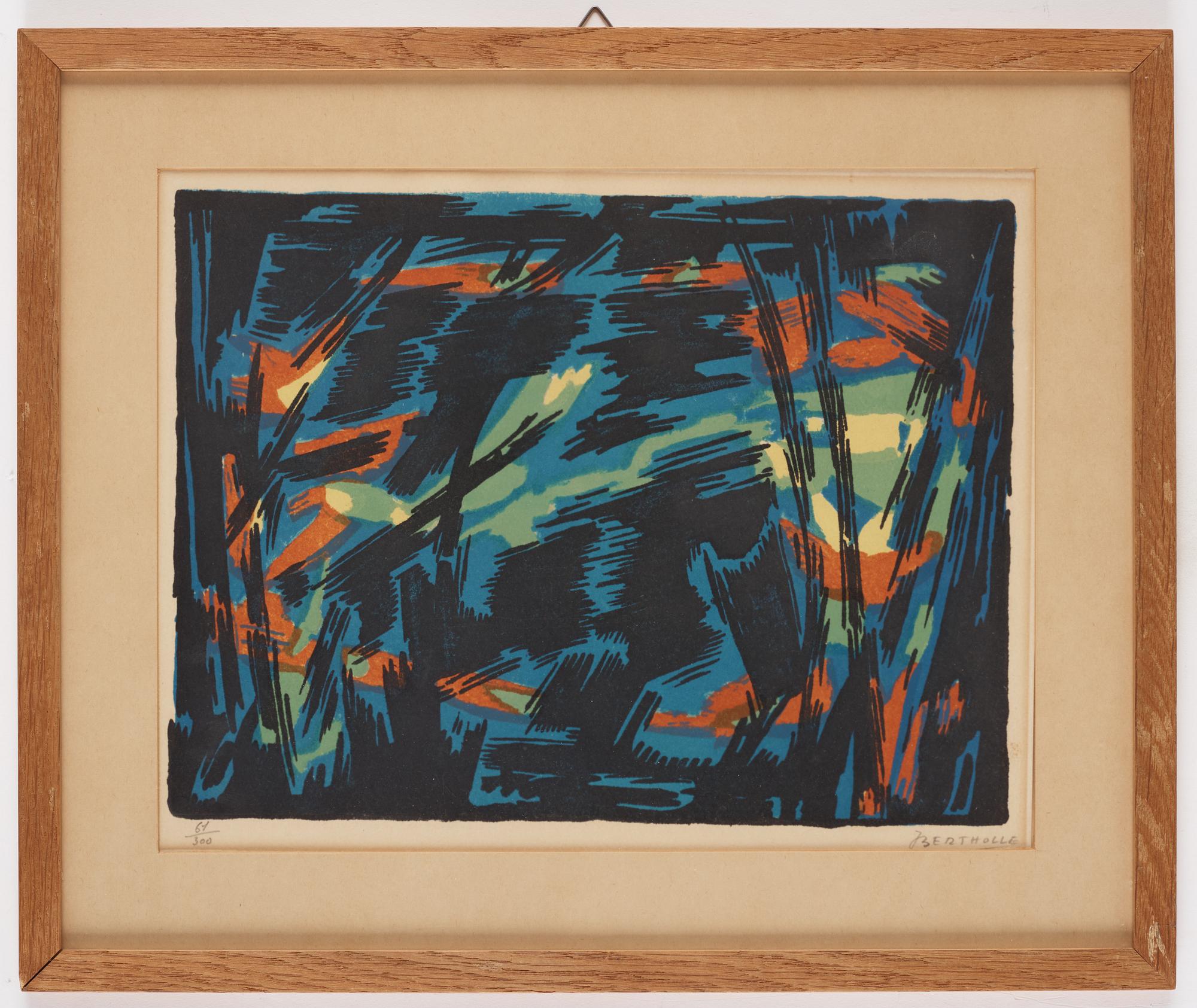 Jean Bertholle, Dark composition.