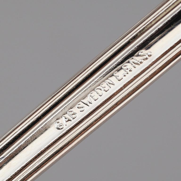 BESTICK, 112 delar, nysilver, GAB, Stockholm, 1900-talets andra hälft.