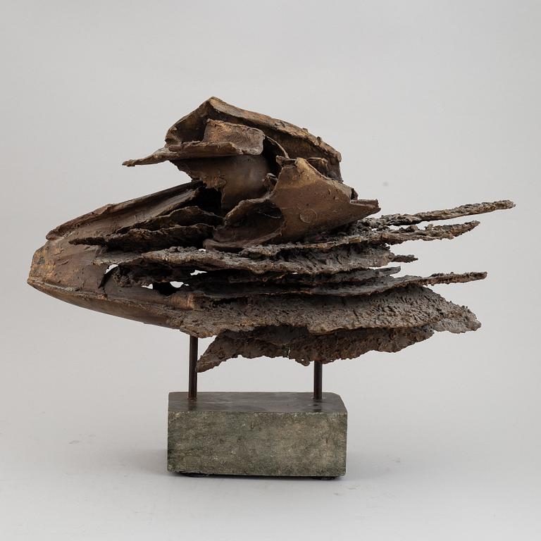 Giorgio de Giorgi, sculpture. Signed with initial. Total height 45 cm. Length 58 cm.