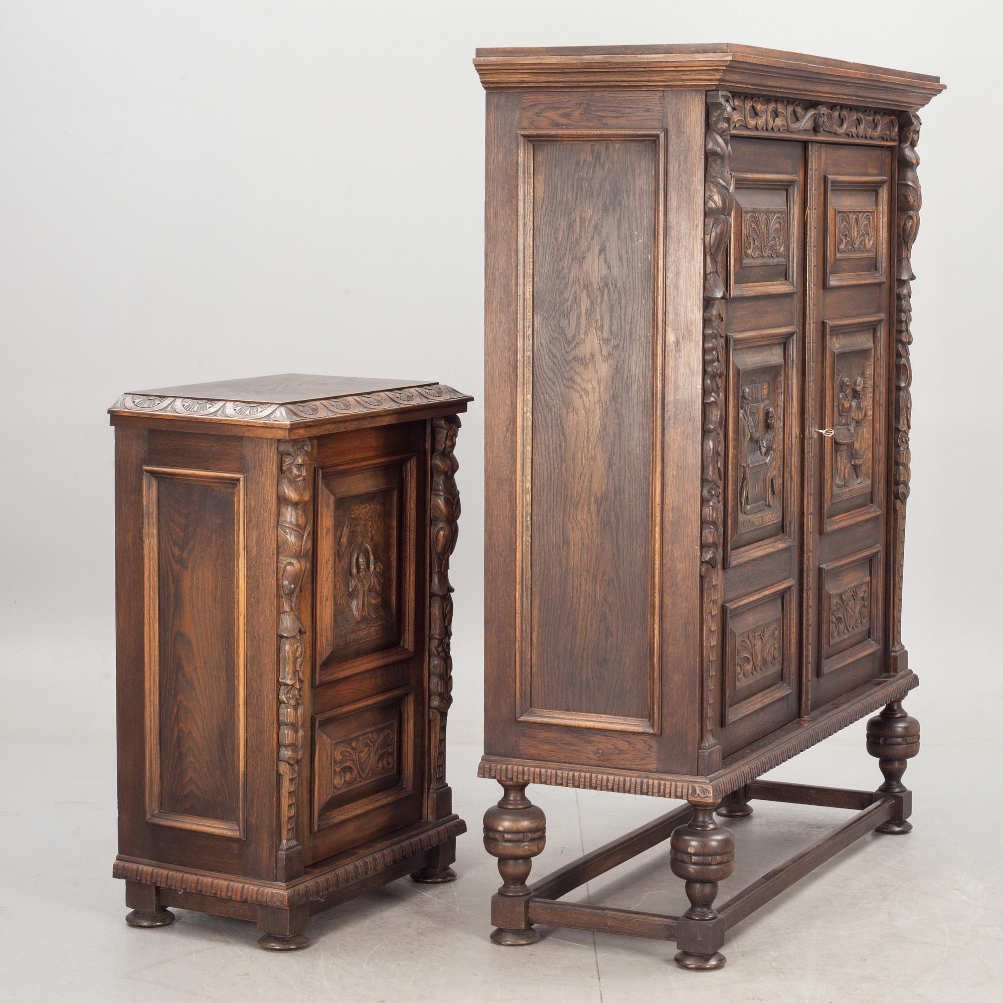 MATSALSMÖBLEMANG, 16 delar. Barockstil, 1900-talets mitt.