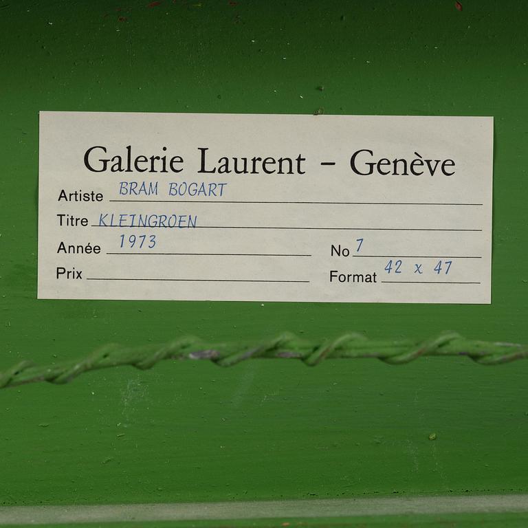 Bram Bogart, "KLEINGROEN".