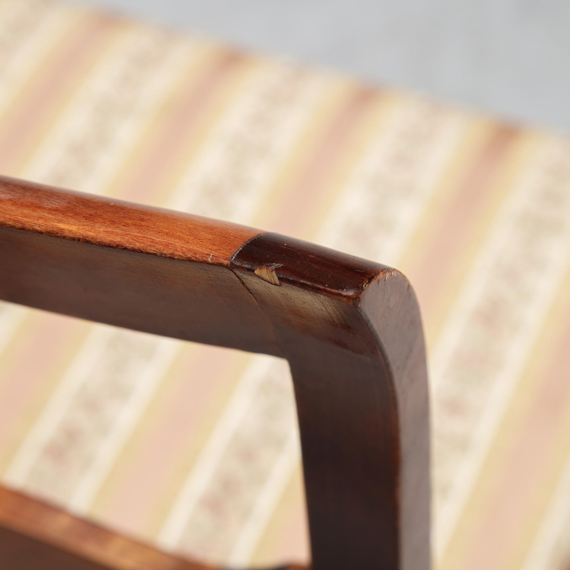 A set of eight stained birch chairs, mid 19th Century.