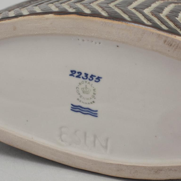 EVA STAEHR-NIELSEN, vase, stoneware, Royal Copenhagen, signed, 1960/70.