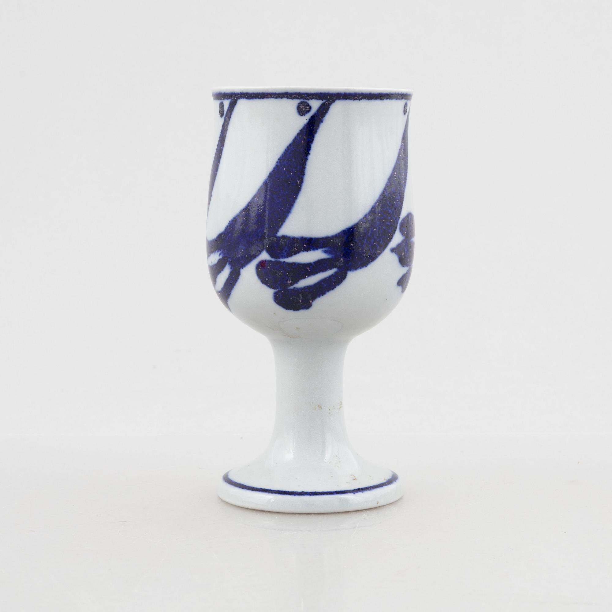 Lisa Larson, bägare/vas, stengods, Gustavsbergs Studio.