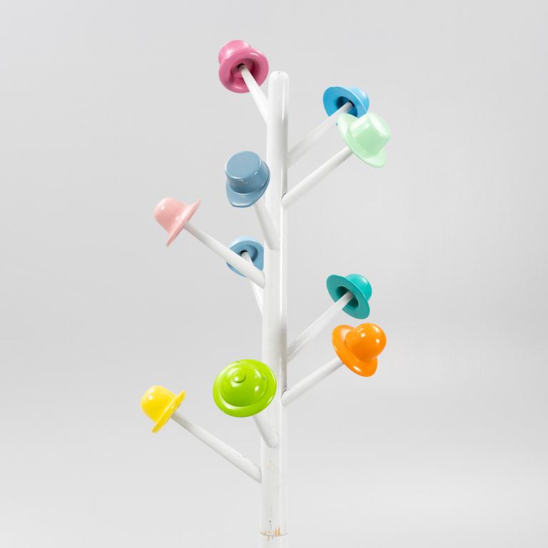 Albero dei Cappelli, a coat hanger, Ugo Nespolo for Origlia, Italy.