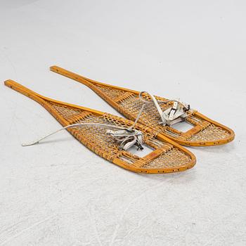 Snowshoes, a pair, Faber, Loretteville, Quebec, Canada, mid-20th century.