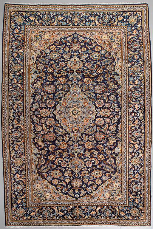 A Keshan rug, 363 x 244 cm.