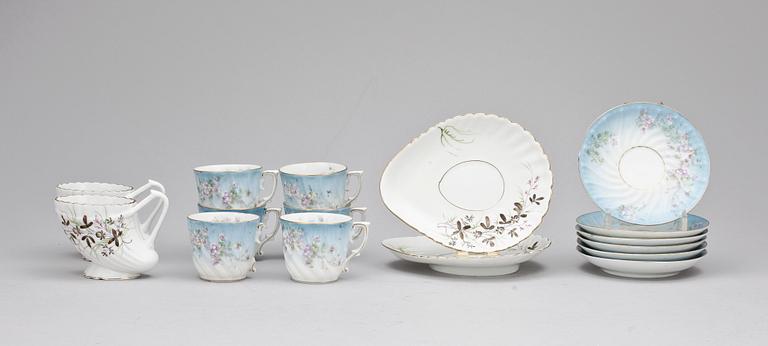 PARTI PORSLIN, 6+2, bla Kusnetzoff, Ryssland. 1800/1900-tal.