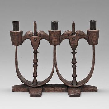 KANDELABER, signerad Matts i Taserud 1933.