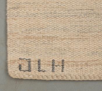RUG. Flat weave. 240 x 160 cm. Signed JLH IMV (Jönköpings Läns Hemslöjd, Inga-Mi Varneus Rydgren). Around 1960.