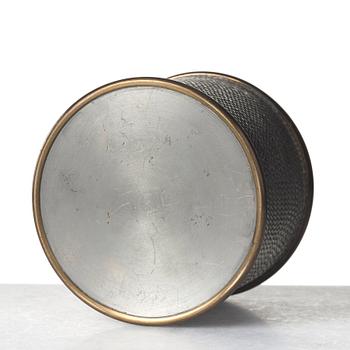 Estrid Ericson, a pewter and brass jar with cover by Svenskt Tenn, Stockholm 1936.