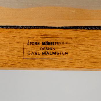 STOLAR, 6 st, "Calmare Nyckel", Carl Malmsten, Åfors Möbelfabrik, 1900-talets andra hälft.