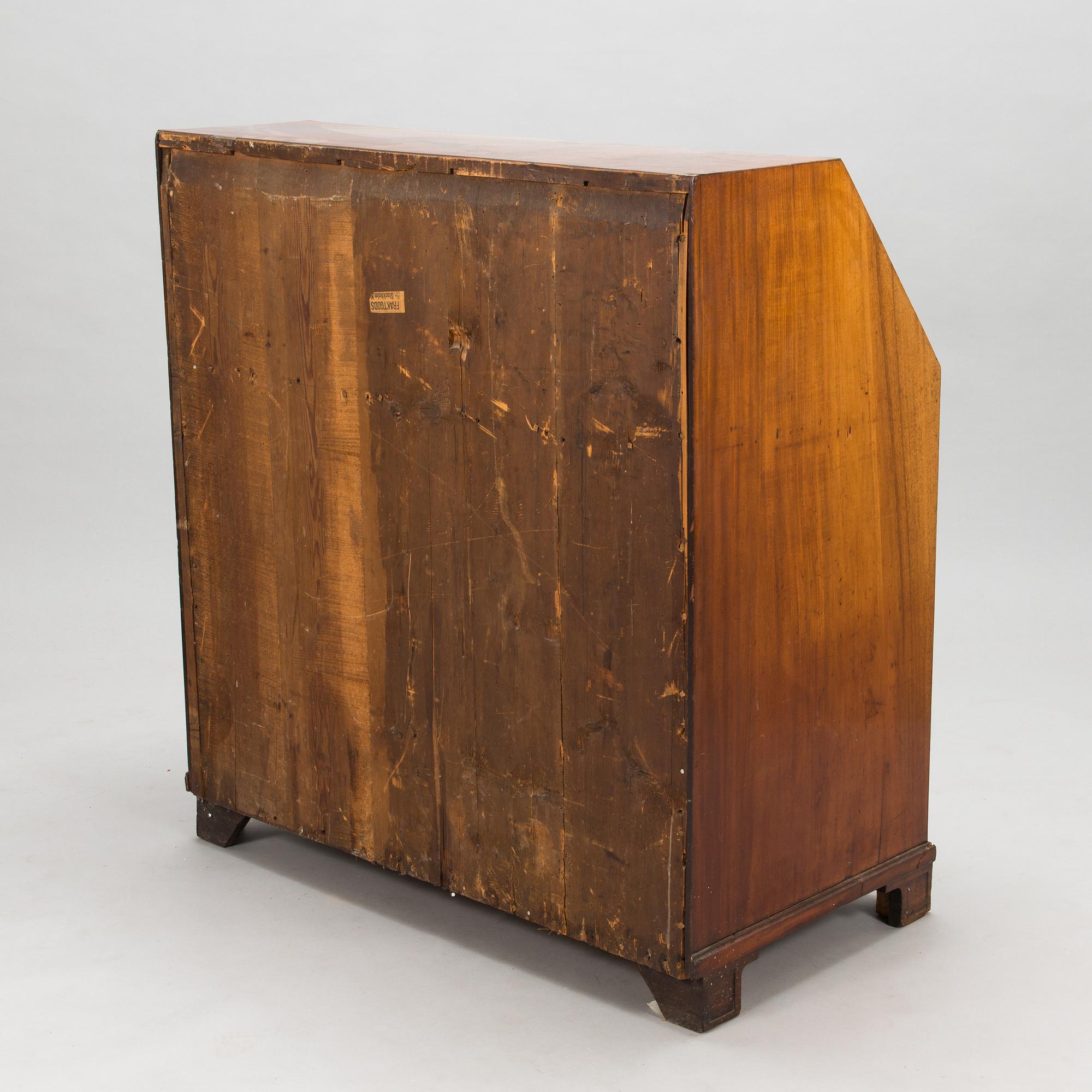 An 18th century late Gustavian secretaire chest of drawers.