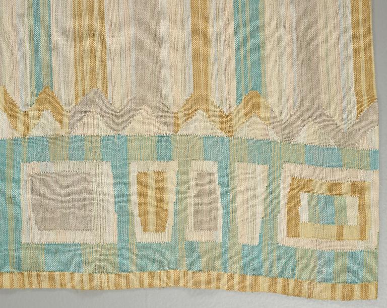 Kerstin Ekengren, DRAPERIER, 1 par, slätvävda, ca 344 x 254,5 respektive 343,5 x 252 cm, designat av Kerstin Ekengren, 1950-tal.