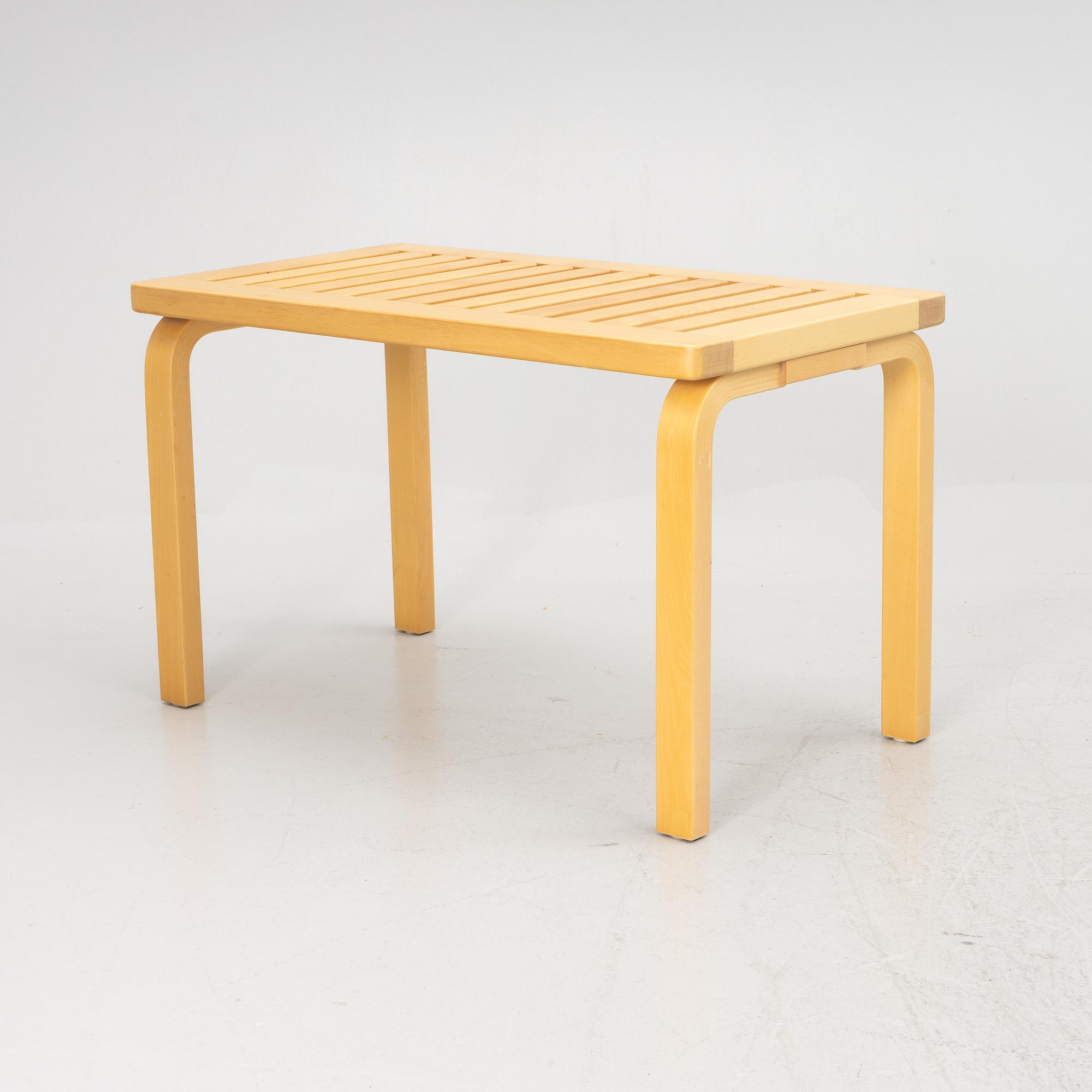 Alvar Aalto, a model 153A bench, Artek, 2002.