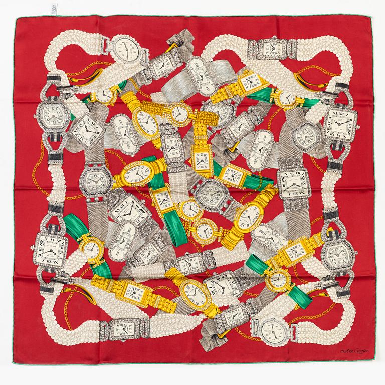 Cartier, a twill silk scarf.