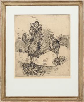 Endre Nemes · ENDRE NEMES, etsning, signerad, daterad 47 och numrerad 3/50.