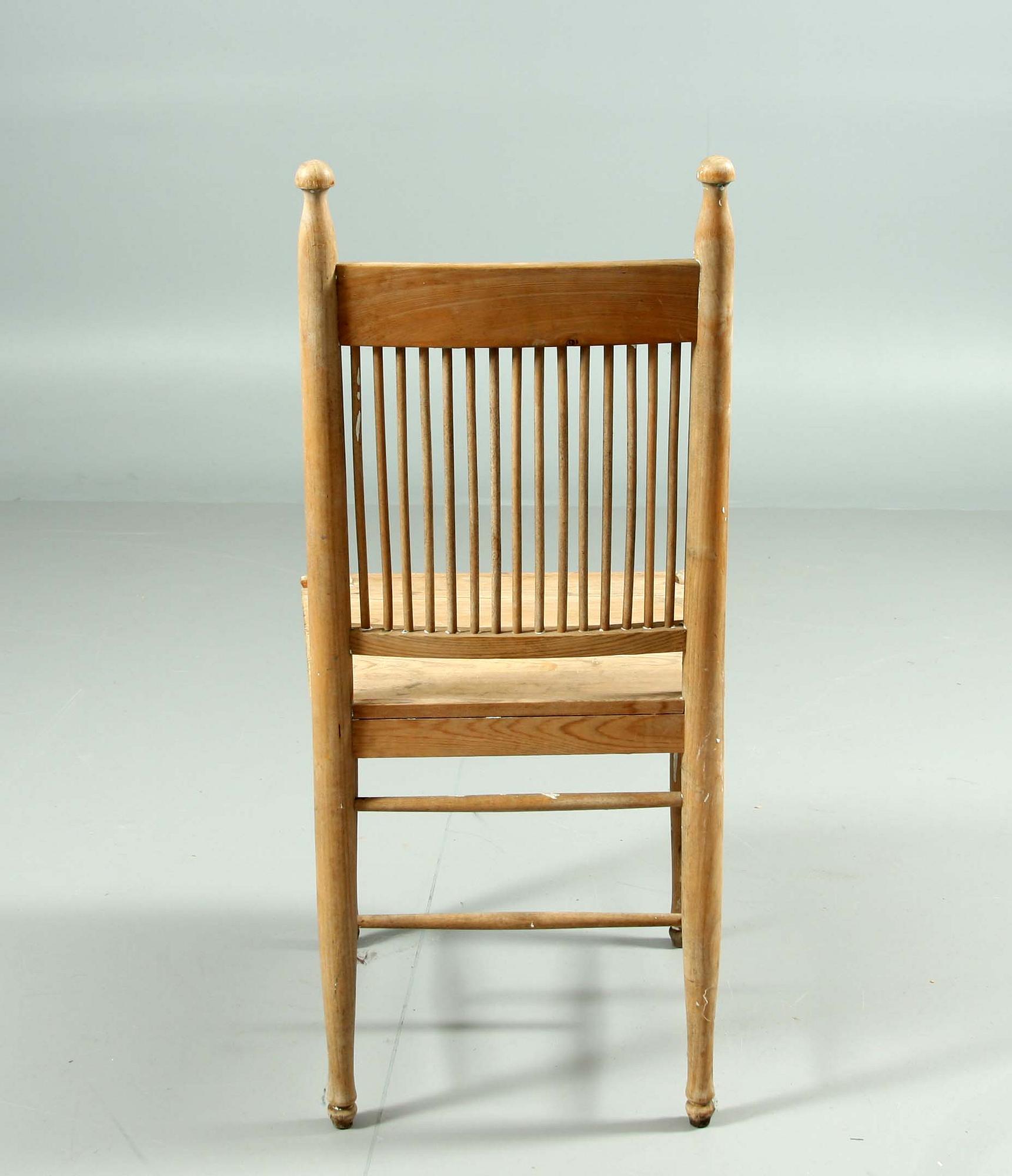 STOL, "Arbetarmöbeln" design Carl Westman, formgiven 1899.