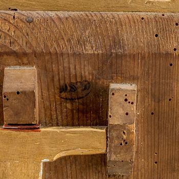 A Swedish Rococo dressing table mirror, second half of the 18th Century.