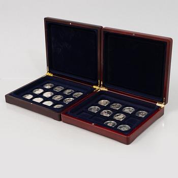 Mynt, 21 st, one dollar, silver, USA, 1972-2005.