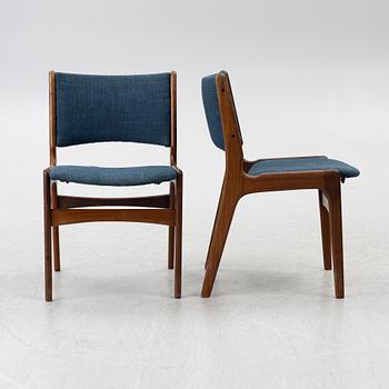 Erik Buch, six model 89 chairs, Odense, Denmark, 1960s.
