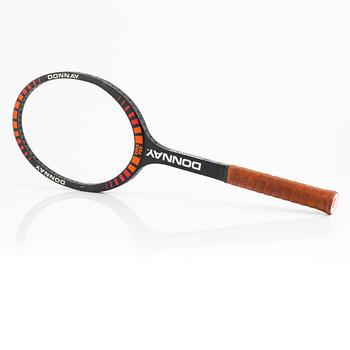 Tennis racket, Donnay. Signed by Björn Borg, customized Donnay Borg Pro.