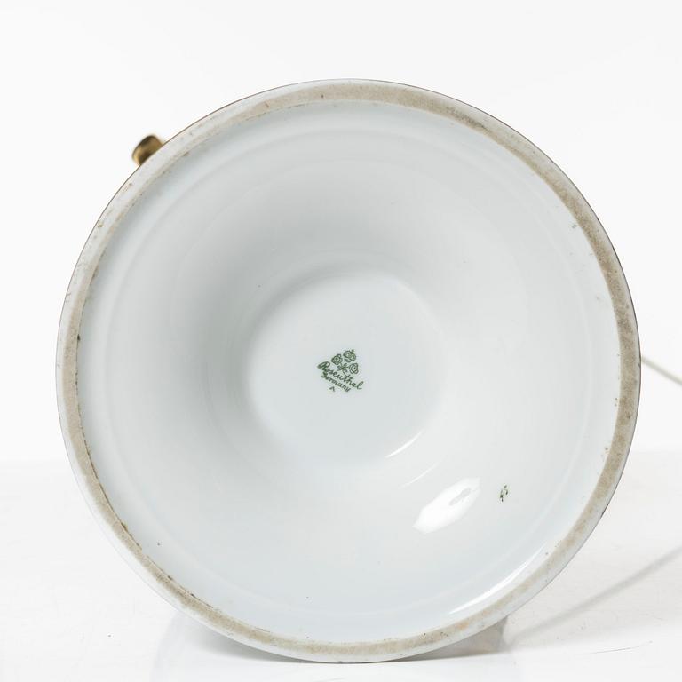 Table lamp, porcelain, Rosenthal, 20th century.