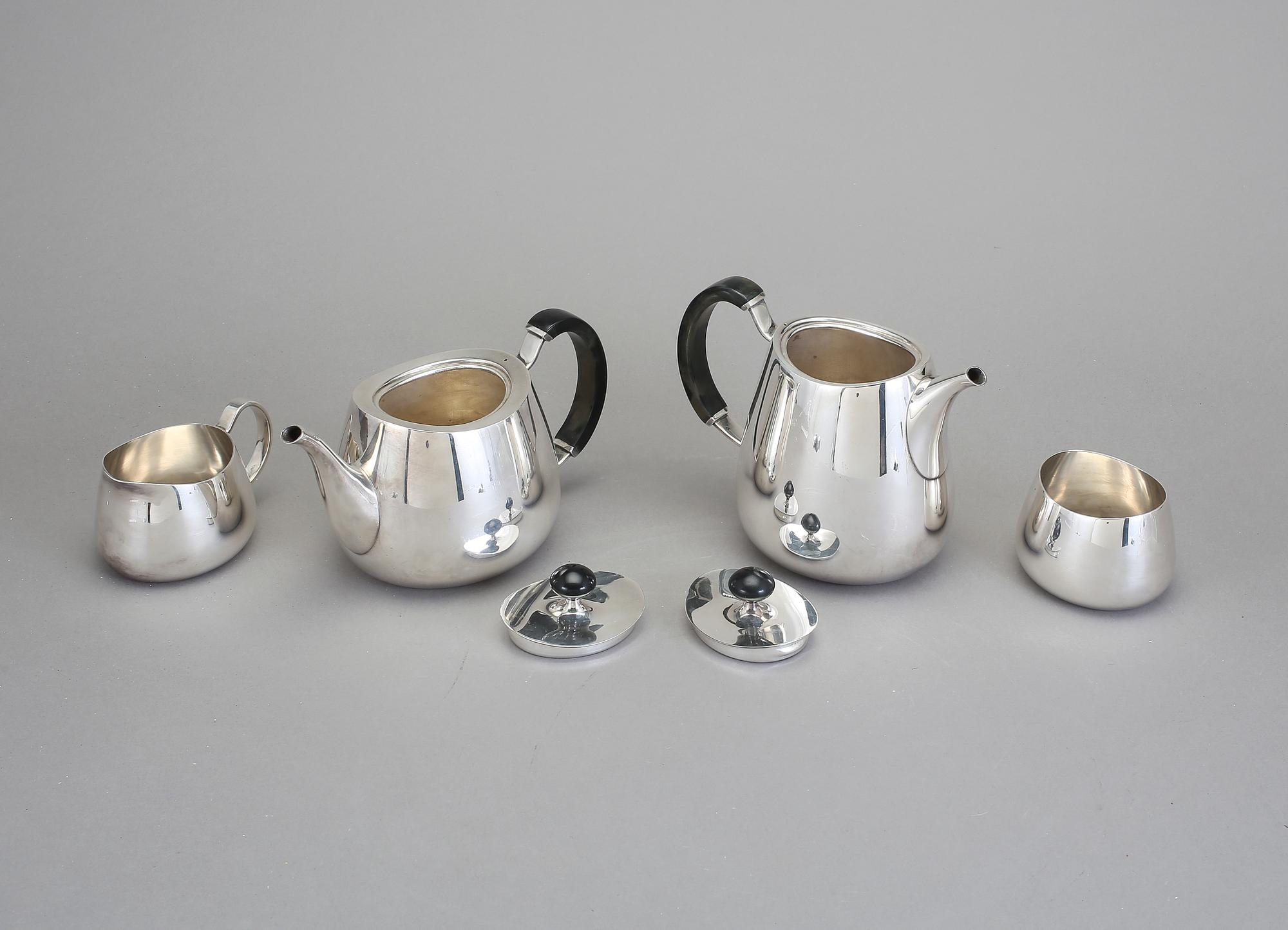 SERVIS, 4 delar, pläter, Walker & Hall, England, 1900-talets första hälft.