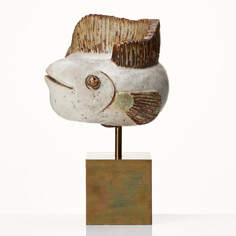Tyra Lundgren, skulptur, fisk, Sèvres, Frankrike 1934-39.