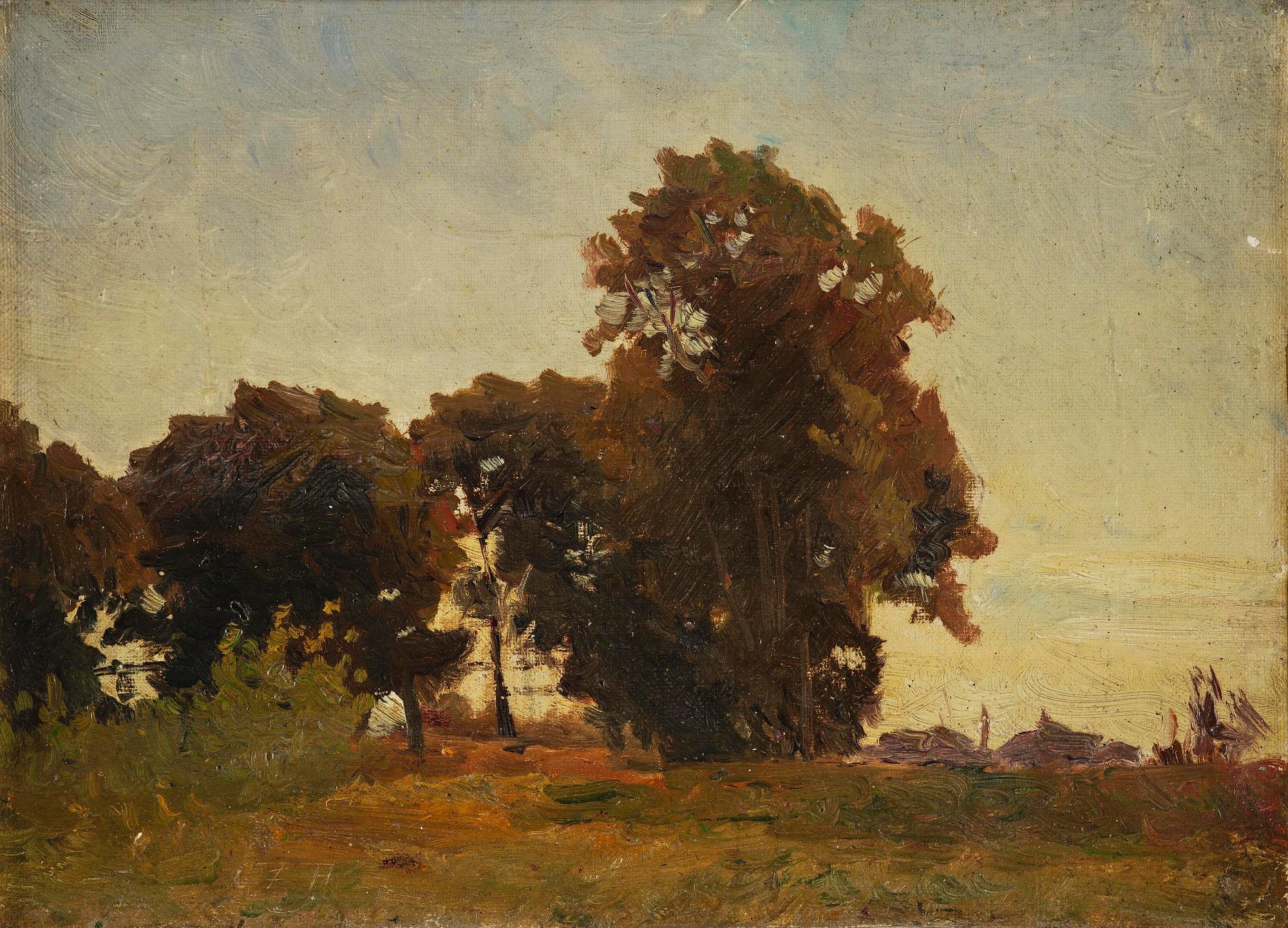 Carl Fredrik Hill, "Trädgrupp" ("Tree group").