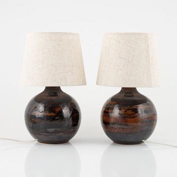 Carl-Harry Stålhane och Kent Eriksson, bordslampor, ett par, Designhuset, 1970-tal.