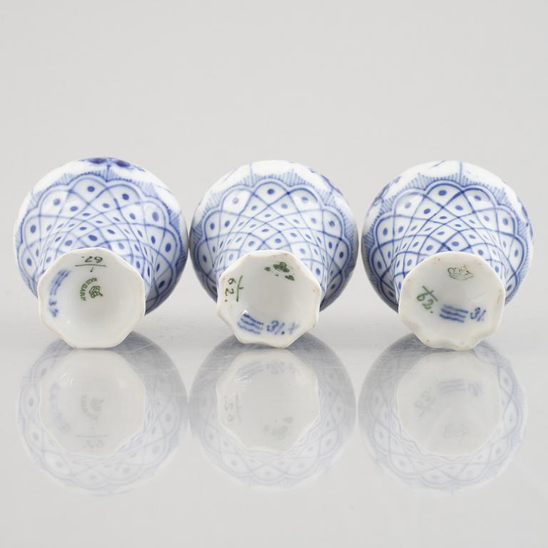 Bordsuppsats, porslin, Royal Copenhagen, "Musselmalet", modell 62, 1893-1923.