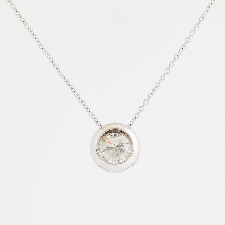 HALSBAND, med briljantslipad diamant 1,02 ct.