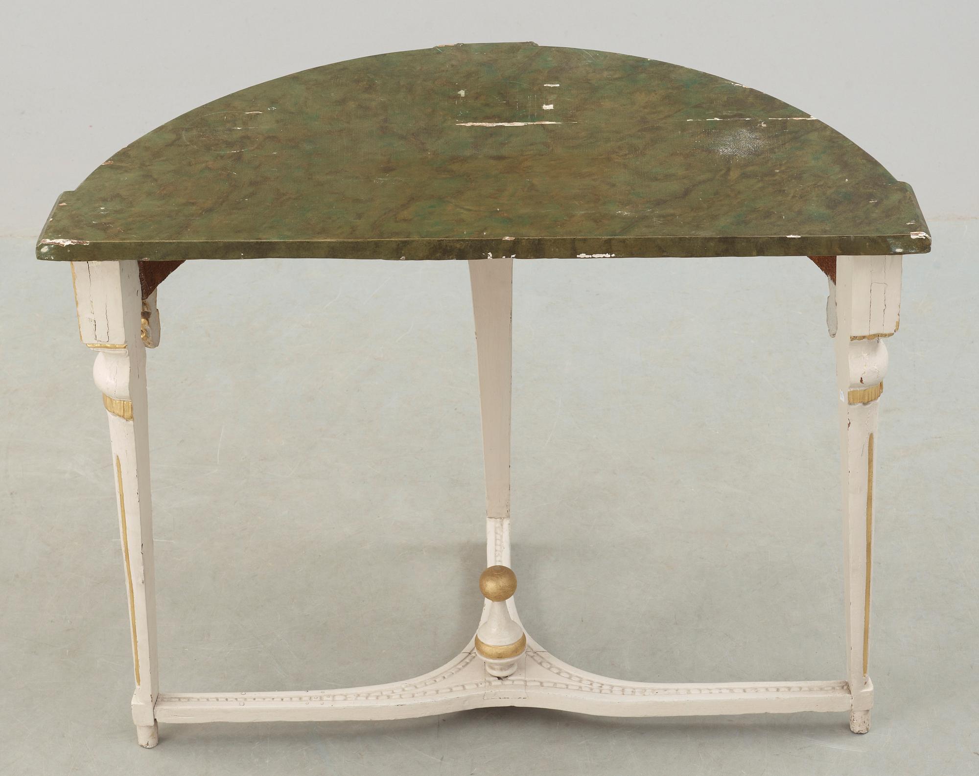 KONSOLBORD, gustavianskt, omkring 1800.