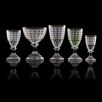 1334. Kosta Boda, A Swedish Kosta 'Odelberg' glass service (58 pieces).