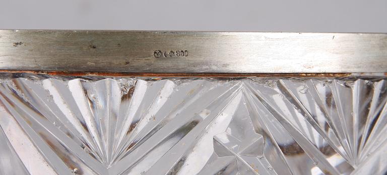 SKÅL samt KARAFF, glas och silver, bla Tysklad 1900-tal.