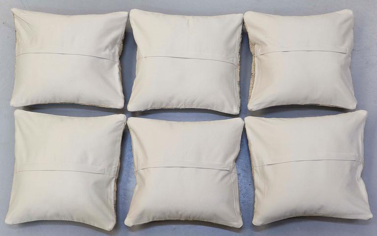 SIX KILIM CUSHIONS, AROUND 50 x 52 cm.