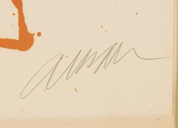 Arman, lithograph in colours, signed 248/300.