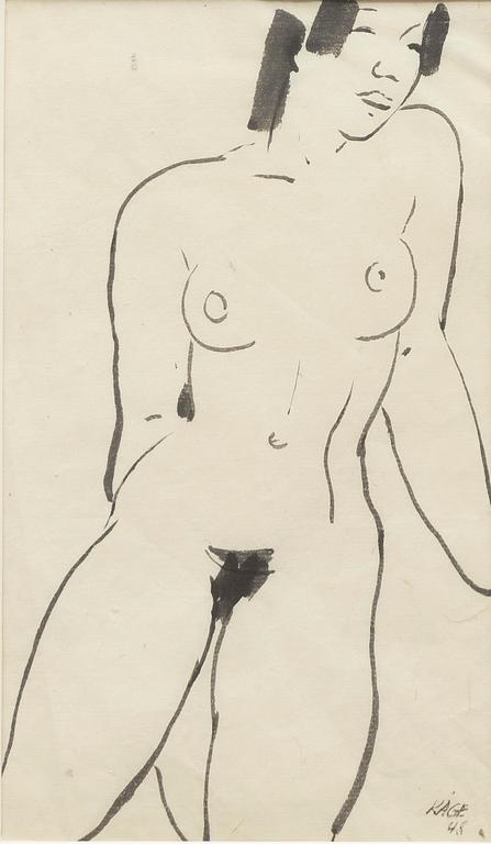 Wilhelm Kåge, Model study.