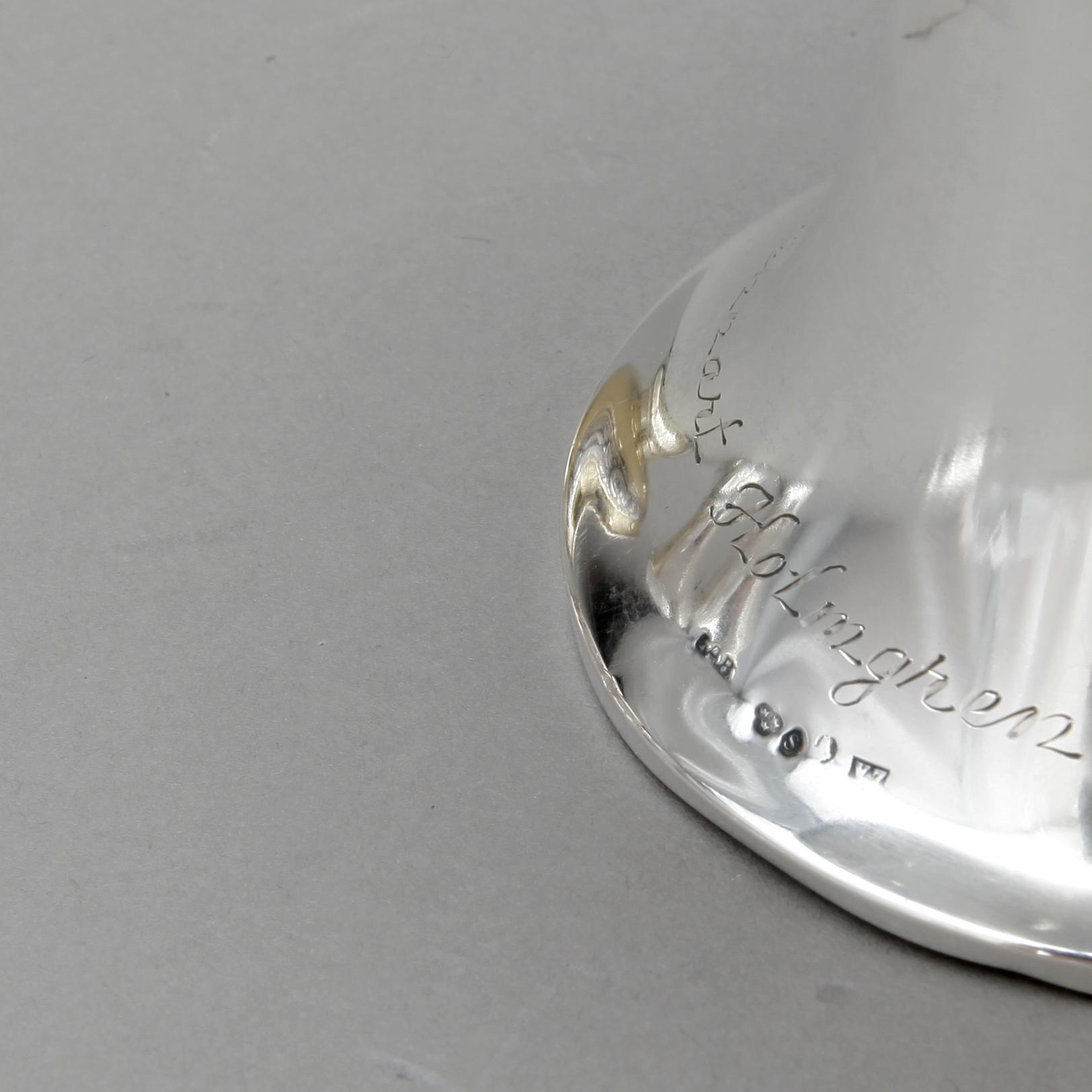 PARTI SILVER, 5 st, däribland C G Hallberg, Stockholm, 1900-talets första hälft, vikt ca 462 gram.