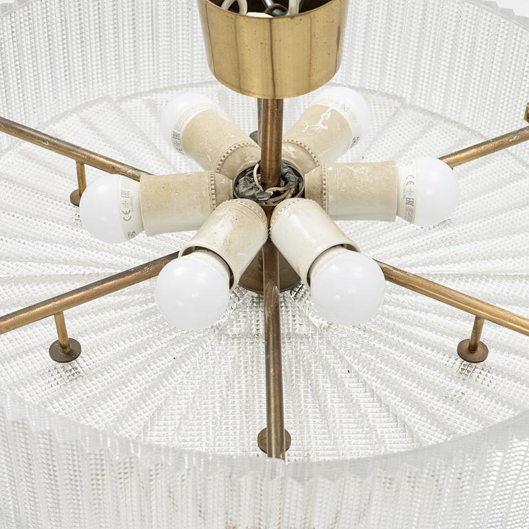 Carl Fagerlund, ceiling lamp, Orrefors, second half of the 20th century.