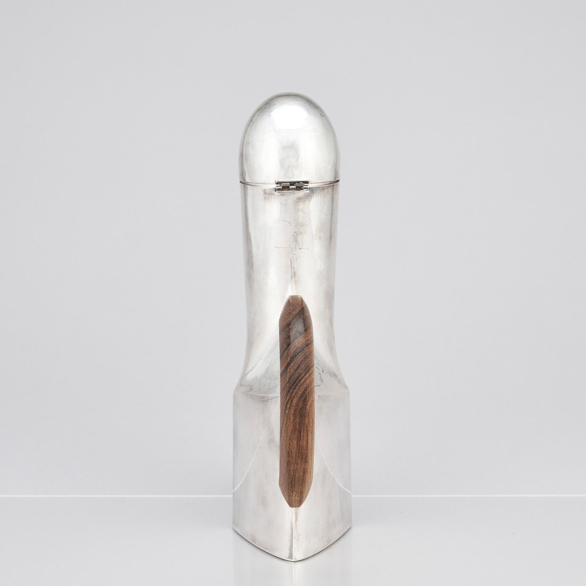 Jan Lundgren, a sterling coffee pot, Stockholm 1976.