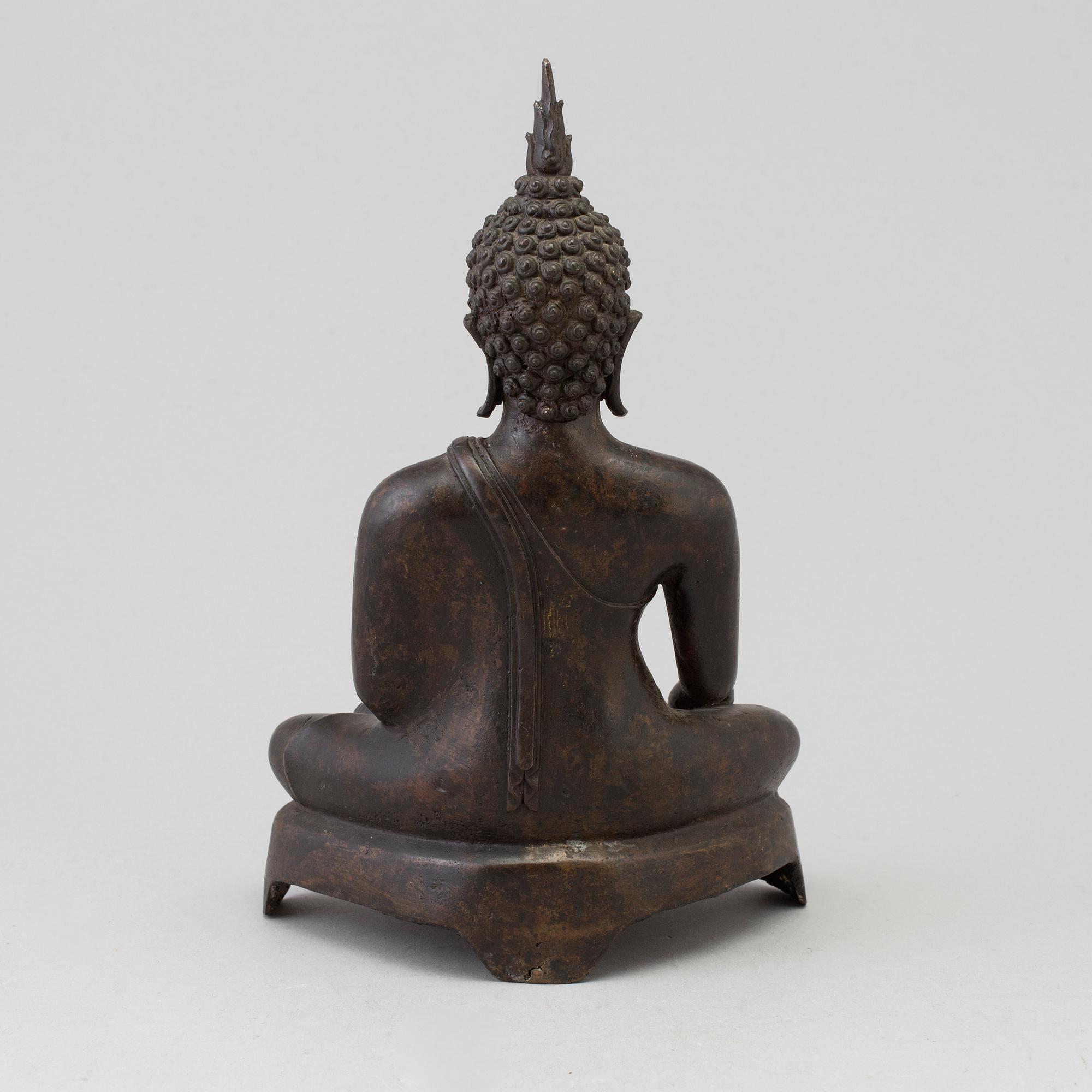 BUDDHA, brons. Thailand, troligen 1800-tal.